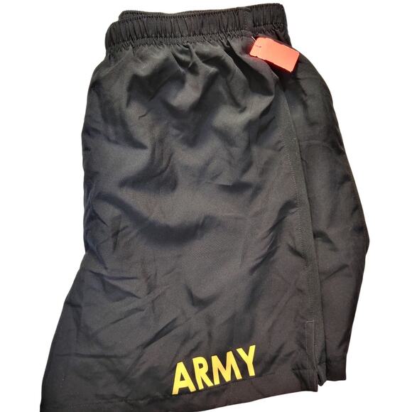 U.S. Army Black and Gold PT Shorts, Small, NWOT - Picture 1 of 6